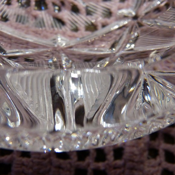 (3 for $20) Cut Lead Crystal Ashtray - Picture 5 of 5